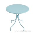 3 Pieces 70cm Crafted Round Table and Armchairs